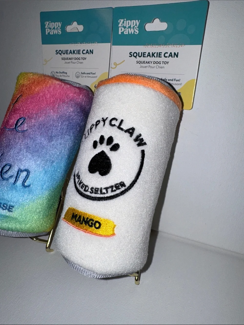 Zippy Paws Dog Toys - Le Chien Pupplemousse & Zippy Claw Spiked Seltzer